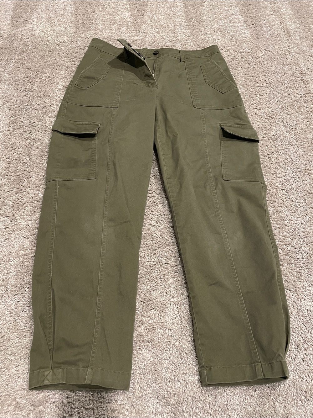 Olive Green Cargo Pants Size M